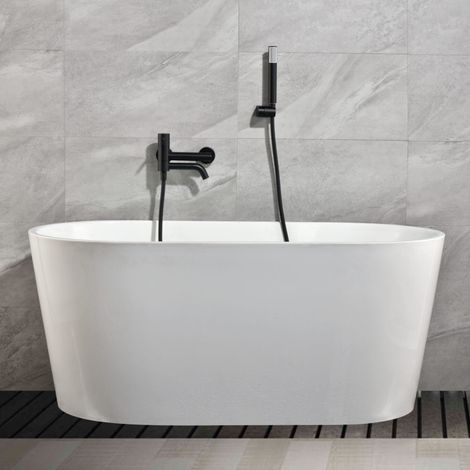 Imex - Grifo Monomando Ducha y Bañera Negro Serie Monza (1/5)