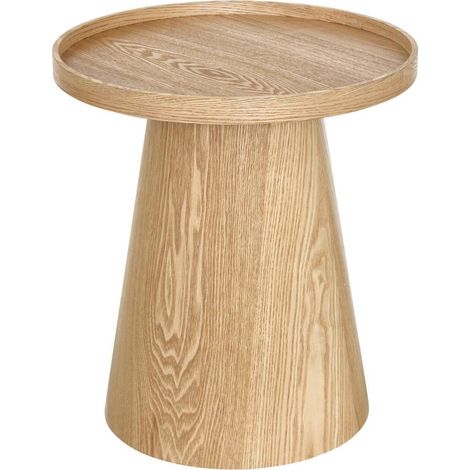 Table d'Appoint Design "Hercyna" 50cm Naturel (1/2)