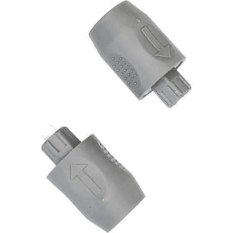 Deux raccords de tuyau gris, compatibles avec les raccords de remplacement PUZZI 8/1 10/1 30/4 4.446-023.0 (1/5)