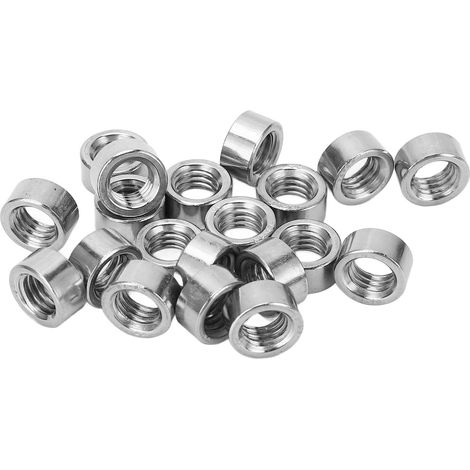 20 Stück runde Verbindungsmuttern M8x12,5 12 L6mm Stangenkupplungsmuttern Edelstahl Gewindehülsenstangen (1/5)
