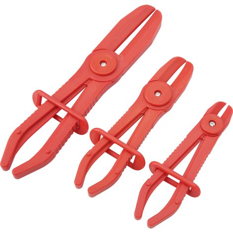 3-teiliges Schlauchschellen-Werkzeugset aus Kunststoff, Rohrabschneider mit rutschfestem Griff (Rot) (1/5)