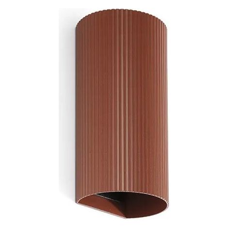 Applique tondo SOLE in terracotta striata 40545