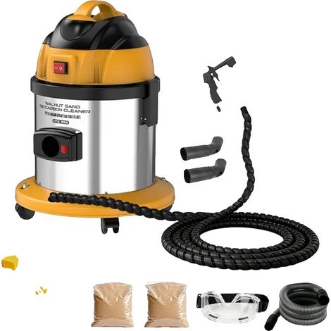 Máquina de limpieza de carbón, material de cáscara de nuez, presión mínima de la bomba de aire 0,7 MPa, voltaje 220 V, frecuencia nominal 50/60 Hz, potencia 1200 W (1/5)
