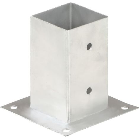 Maison Exclusive - Ancoraggi Pali 4 pz in Metallo Zincato 81 mm (1/5)