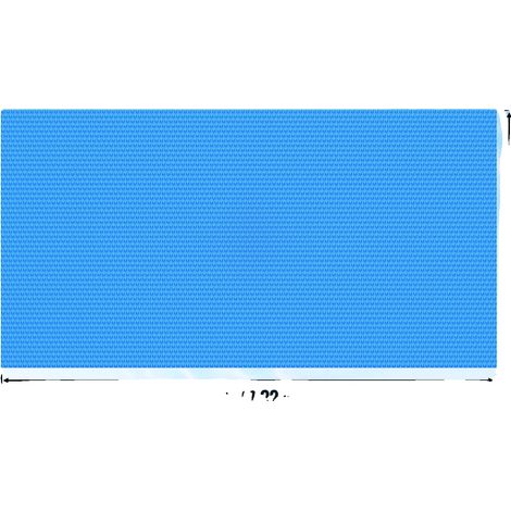 Telo di copertura solare per piscina, materiale resistente, riduce l'evaporazione, 24x12 piedi, spessore 16 mil (1/2)