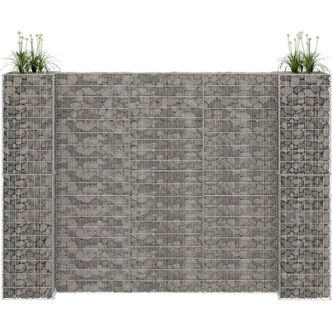 Gabbione Fioriera ad "H" in Filo di Acciaio 260x40x180 cm vidaXL (1/5)