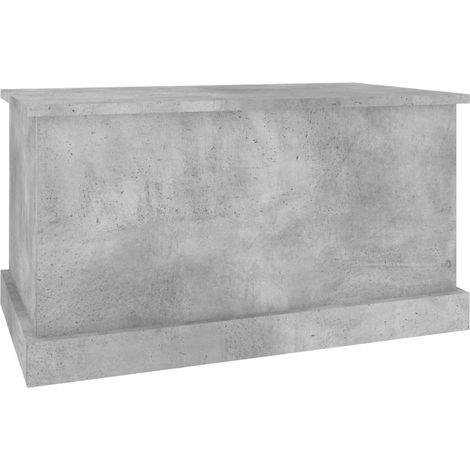 Boîte de rangement gris béton 70x40x38 bois d'ingénierie (1/5)