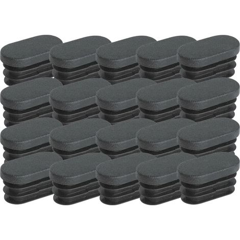 Embouts en plastique pour pieds de meubles Embouts ovales pour pieds de chaises Embouts en plastique pour pieds de meubles Embouts ovales pour chaises de trampoline 20 pièces (15x30mm) (1/5)
