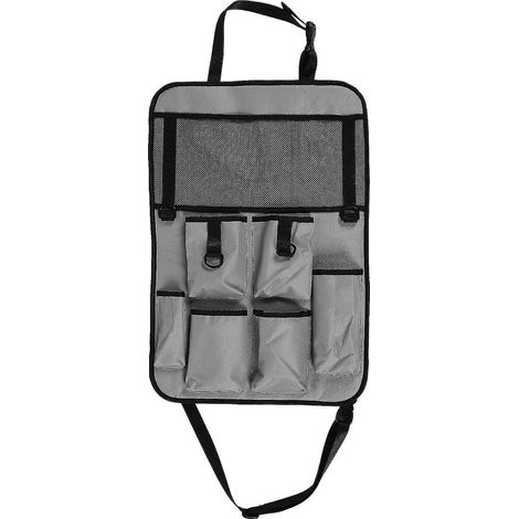 Sac organisateur de siège arrière de voiture, tapis de rangement auto, plusieurs poches, grande capacité, facile à suspendre, accessoire auto (1/5)