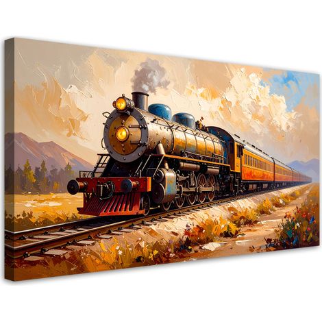 Wandbild Personenzug 100x50 cm (1/5)
