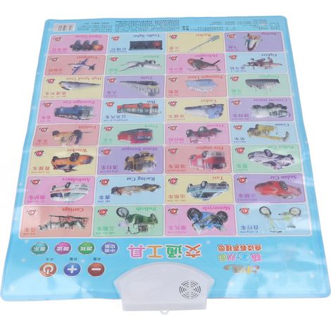 Poster mural électronique double face sur le thème des véhicules, proposant de la musique et du contenu éducatif pour les tout-petits et les enfants d'âge préscolaire. (1/5)