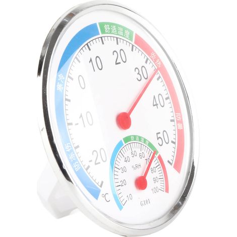 Testeur de température et d'humidité G101 - Détecteur d'humidité - Thermomètre-hygromètre multifonctionnel - Blanc (1/5)