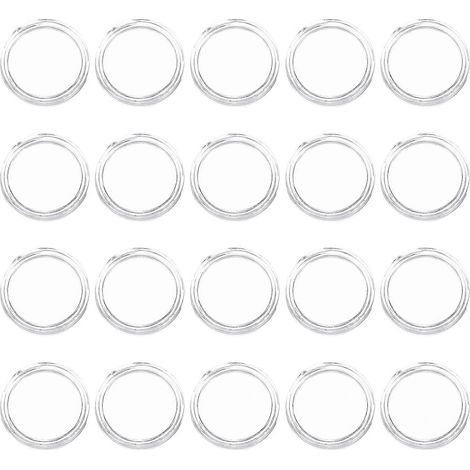100 boîtes de rangement transparentes pour pièces de monnaie, capsules en plastique, étui à pièces American Liberty Eagle, porte-pièces de 50 cents. (1/5)