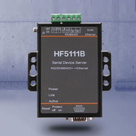 HF-5111B 3-in-1 RJ45 RS232/RS485/RS422 Serieller Server zu DTU Ethernet Serieller Server (1/5)