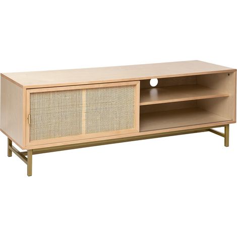 Porta tv rayo in betulla e mogano 50x140cm - Atmosphera créateur d'intérieur (1/5)