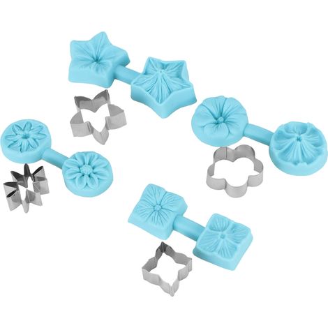 4er-Set Fondant-Schokoladenform Silikon-Backform Utensilien Küchenzubehör mit Ausstecher (1/5)