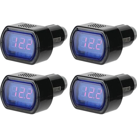 Voltmètre de voiture à affichage numérique LED, détecteur de surveillance de la tension de la batterie, 4 pièces (1/5)
