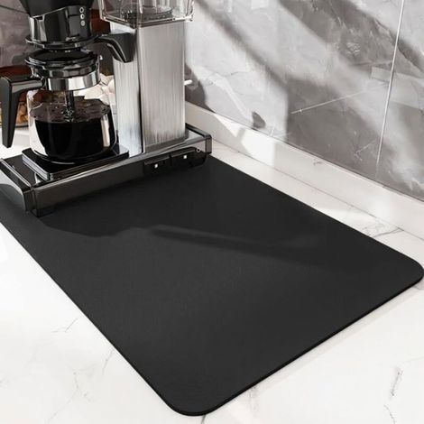 Tapis Egouttoir Vaisselle - 40 x 30 cm - Absorbant Auto-Séchant - Antidérapant pour Évier Cuisine Bar Machine à Café - 1 Pièce (1/5)