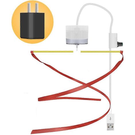Ventilateur de plafond USB anti-mouches et insectes, protège vos aliments, câble de 3,26 m avec interrupteur et trois têtes.