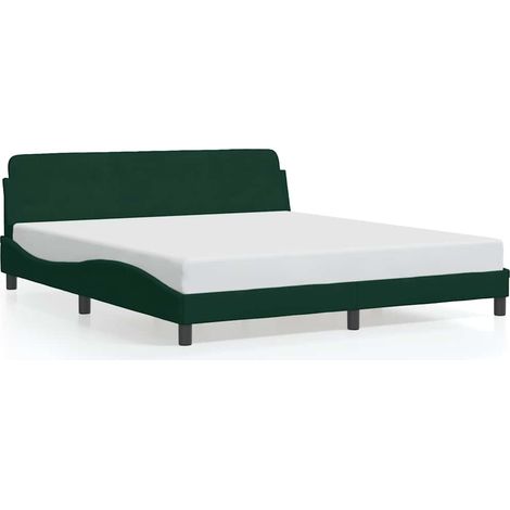 Maison Exclusive - Giroletto Dover Verde Scuro 180x200 cm in Velluto (1/5)
