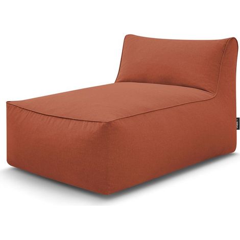 BOBOCHIC - Méridienne sans accoudoir pour canapé de jardin modulable RIVIERA Orange (1/4)
