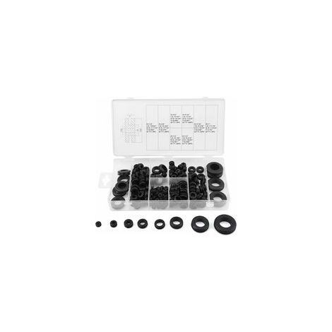 Kit de 180 pièces passe-fils en caoutchouc, œillets et joints électriques –