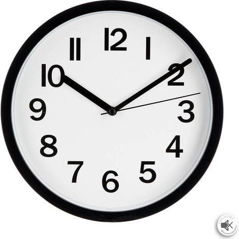 Horloge Loly en plastique D22cm - Atmosphera créateur d'intérieur