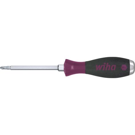 Wiha Schraubendreher MicroFinish® Phillips mit durchgehender Sechskantklinge und massiver Stahlkappe PH1 x 80 mm (29149) (1/3)