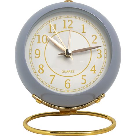 1 horloge européenne en métal - Blanche (1/5)