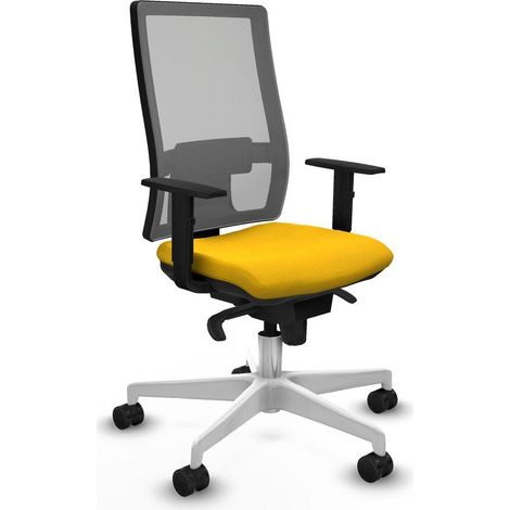 Piqueras y Crespo Horna Chaise de bureau jaune confortable (1/3)