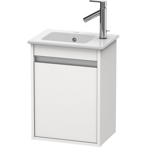 Meuble sous-vasque KETHO 550x400x285mm ouverture droite blanc mat