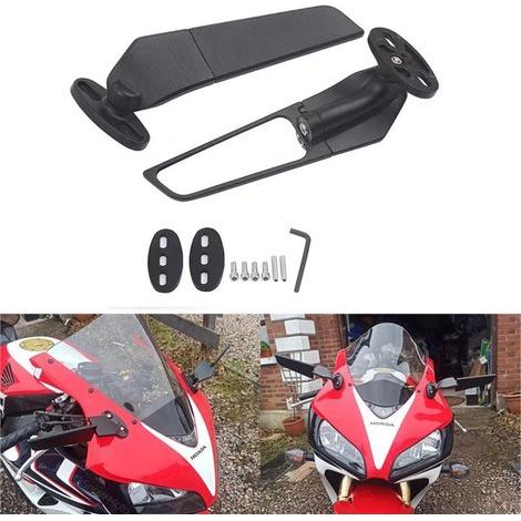 Motorrad-Seitenspiegel, Universal-Rückspiegel, Eagle Eye Spiegel, große Größe (1/5)