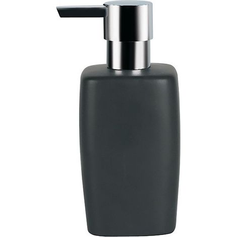 Distributeur de savon Céramique RETRO Noir Spirella (1/3)