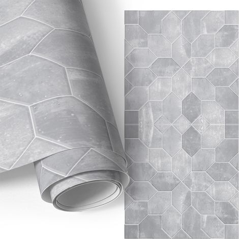 Selbstklebefolie - Möbelfolie - Türfolie Selbstklebende - Klebefolie - Tapete Küche - Aufkleber Folie - Geometrische Fliesen 50x100 cm