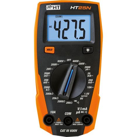 Multimetro Digitale Multifunzione Com Ht25N ( Ht Italia Cod. Hr00025N )
