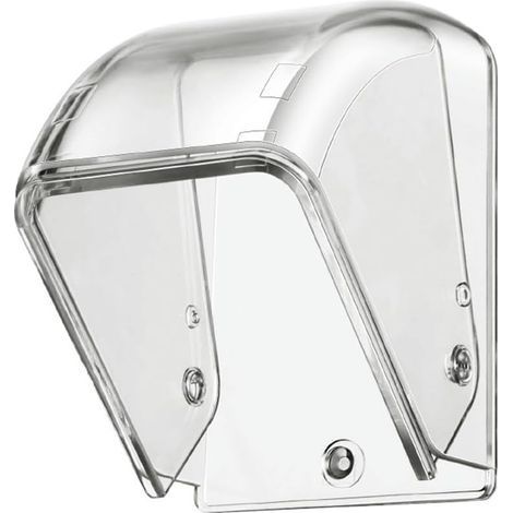 CCYKXA Clear Polycarbonate Outdoor Doorbell Cover with Installation Options to Keep Doorbell Clean