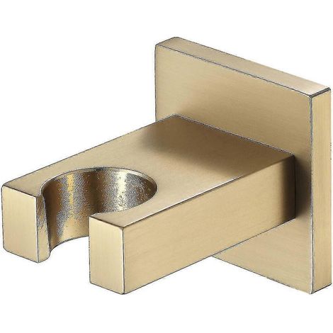 Support de pommeau de douche à main, support de pommeau de douche en laiton, or brossé (1/4)