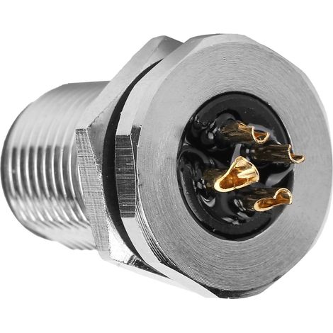 M12‑F2‑P4 Einbaubuchse F2 M12 IP67 wasserdichter 4-poliger Steckeradapter (1/5)
