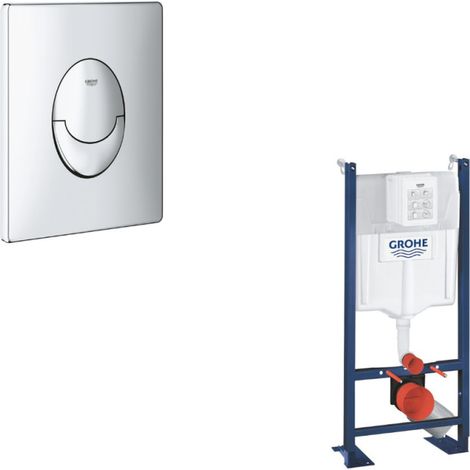 GROHE Bâti support WC Rapid SL Project avec plaque de commande Skate Air Rapide SL chromé (1/4)