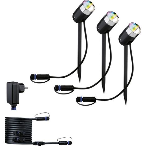 Paulmann colour Spot Pike Set RGBW Zigbee 94284 Sistema d'illuminazione Plug&Shine ZigBee LED (monocolore) 4.5 W Bianco (1/5)