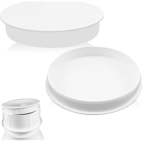 110 MM Bouchon de Tuyau d'Égout Pvc,Couvercle de Tuyau d'Aération,Couvercle Ressort DN 100 Cheminée,Bouchon Conduite d'Eau Diamètre Tuyau d'Égout(Blanc) (1/5)