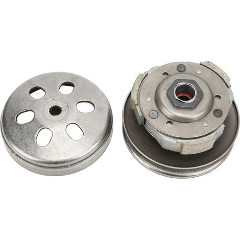 Ensemble d'embrayage arrière de moteur avec couvercle 19 cannelures pour GY6 150cc 4 temps Scooter ATV Go Kart (1/5)