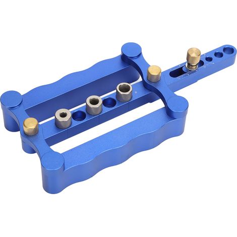 Kit de Gabarit de Perçage pour Cheville en Bois, Résistant à l'Usure, Multitailles, Outil de Menuiserie DIY pour Bois de 17 à 60 mm (1/5)