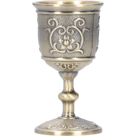 Coupe à vin en bronze, gobelet vintage en relief, calice royal européen, accessoires pour cocktails à whisky et fêtes