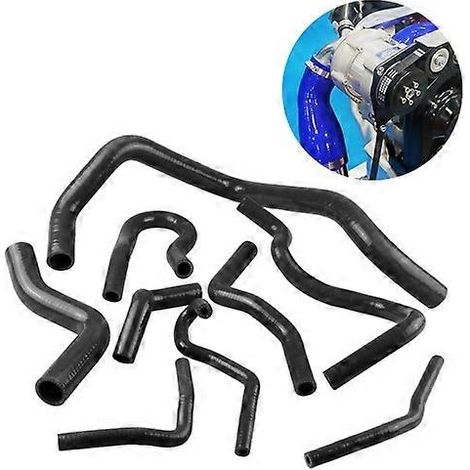 9 PCS Auto Silicone Radiator Hose Kit for Honda Civic D15 D16 EG EK 1992-2000(Black)
