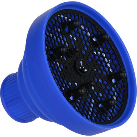 Difusor plegable para secador de pelo iónico, de secado rápido, portátil, plegable y ligero, fabricado en silicona, accesorio profesional para el peinado.