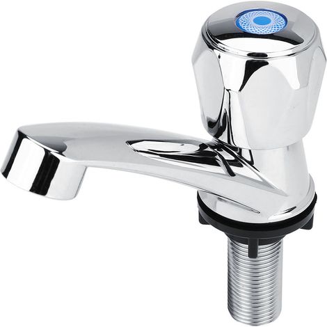 Robinet d'eau froide simple en ABS G1/2 Diamant pour lavabo de salle de bain ou évier de cuisine - Accessoire de plomberie (1/5)
