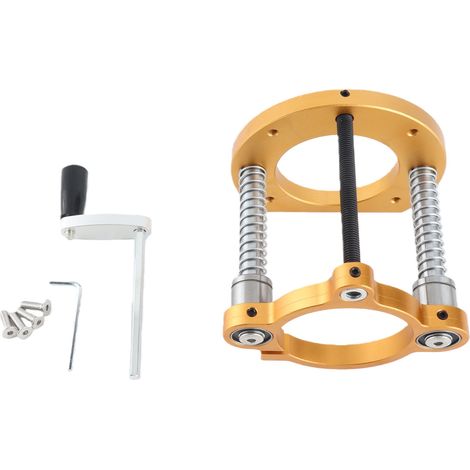 [JAMAIS UTILISÉ]Système de levage pour table de défonceuse en alliage d'aluminium et acier inoxydable avec poignée, 65 mm (1/5)