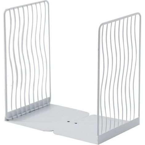 Serre-Livre – Minimalistisch – Metall – Weiß – 21 x 20 x 13,5 cm – Verstellbar