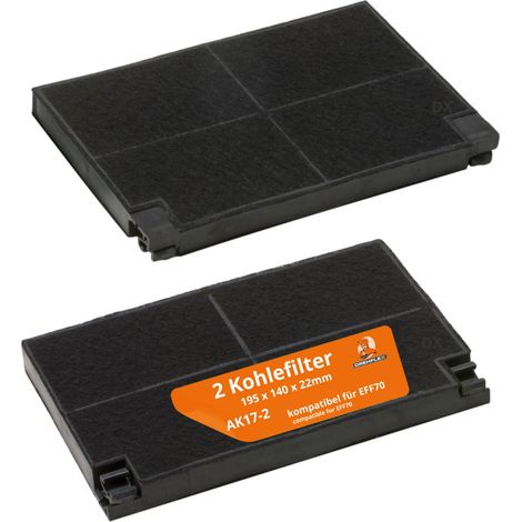 Ersatzteil - Lot de 2 filtres charbon ROBLI - - ROBLIN, BEKO, BRANDT, ZANUSSI, ARISTON HOTPOINT, THERMOR, SAUTER, SMEG, DE DIETRICH, WHIRLPOOL, ELECTROLUX (1/5)